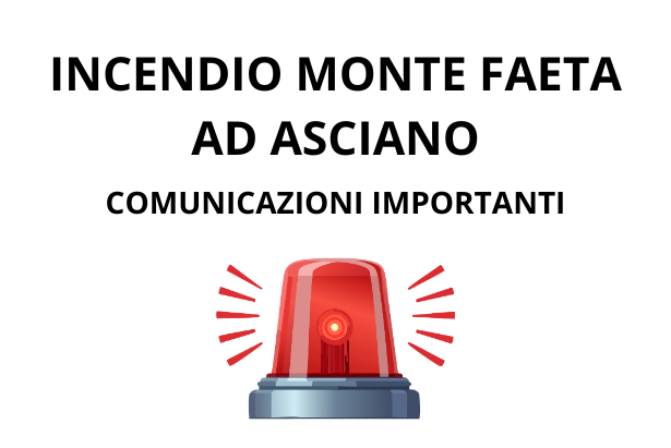 Incendio Monte Faeta ad Asciano
