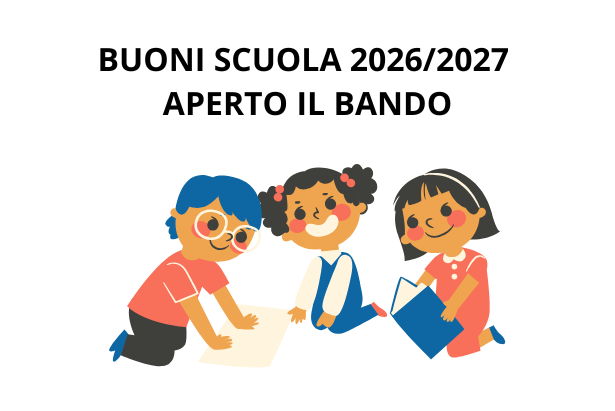 Buoni scuola 20262027 aperto il bando